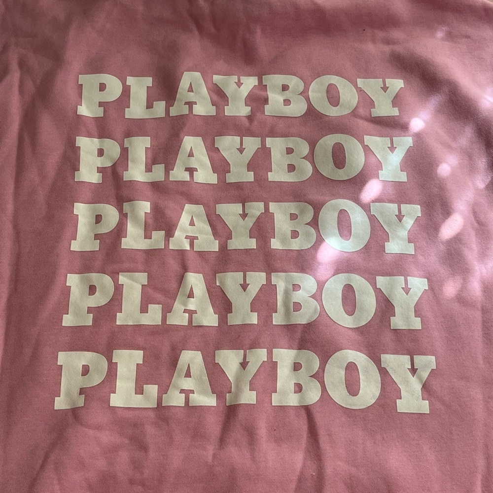 COPY - COPY - Pink Playboy Hoodie Dress